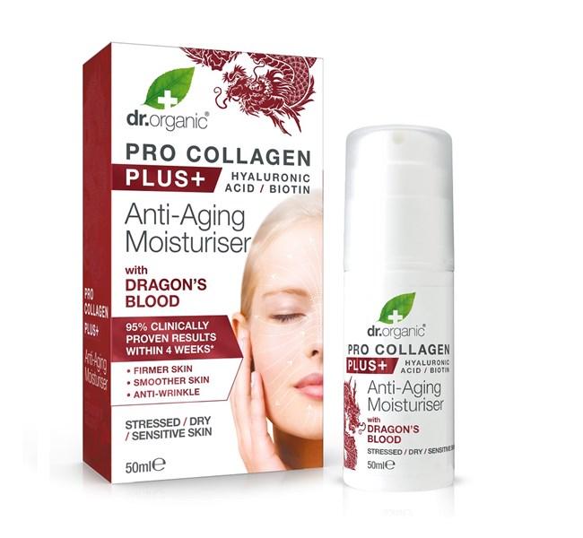 Dr Organic Pro Collagen Plus Anti Aging Moisturiser with Dragon